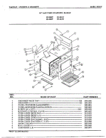 Basic Body parts for Frigidaire Range 32-0127 from AppliancePartsPros.com