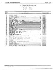Basic Body Page 2 parts for Frigidaire Range 32-0127 from AppliancePartsPros.com
