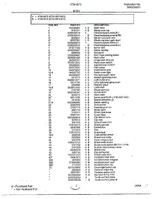 Body Page 2 parts for Frigidaire Range 2873 from AppliancePartsPros.com