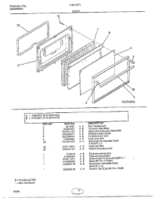 Door parts for Frigidaire Range 2873 from AppliancePartsPros.com