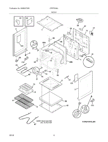 05 - Body parts for Frigidaire Range CFEF3046LSB from AppliancePartsPros.com