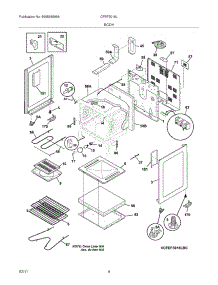 05 - Body parts for Frigidaire Range CFEF3018LBC from AppliancePartsPros.com