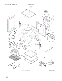 05 - Body parts for Frigidaire Range CFEF317GSC from AppliancePartsPros.com