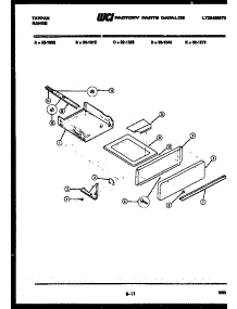 14 - Broiler Drawer Parts parts for Frigidaire Range 32-1012-57-08 from AppliancePartsPros.com