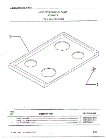 Top And Related parts for Frigidaire Range 4427A from AppliancePartsPros.com