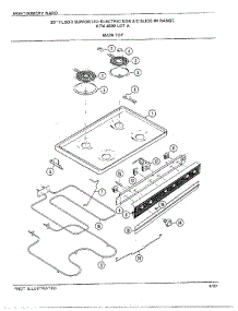 30" Floor / Main Top parts for Frigidaire Range 4509A from AppliancePartsPros.com