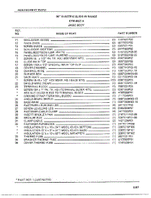 Basic Body Page 2 parts for Frigidaire Range 4427A from AppliancePartsPros.com