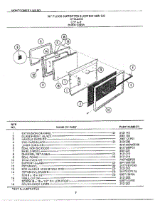 30` Floor Oven Door parts for Frigidaire Range 4418B from AppliancePartsPros.com