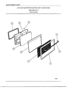 Oven Door parts for Frigidaire Range 4853A from AppliancePartsPros.com