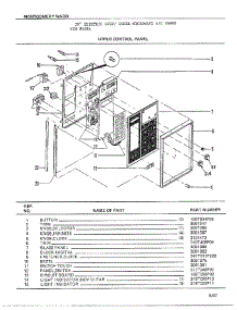 Upper Control Panel parts for Frigidaire Range 8488A from AppliancePartsPros.com
