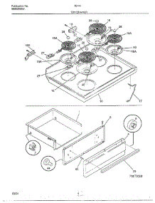 Top / Drawer parts for Frigidaire Range 484440A from AppliancePartsPros.com