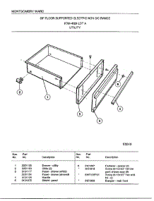 Utiltiy parts for Frigidaire Range 4829A from AppliancePartsPros.com
