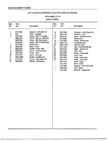 Basic Body Page 2 parts for Frigidaire Range 4829A from AppliancePartsPros.com
