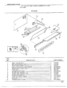 Splasher parts for Frigidaire Range 8488A from AppliancePartsPros.com
