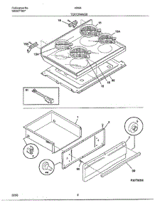 Top / Drawer parts for Frigidaire Range 486640D from AppliancePartsPros.com