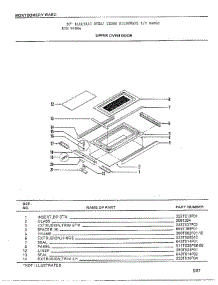 Upper Oven Door parts for Frigidaire Range 8488A from AppliancePartsPros.com