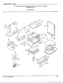 30" Floor / Basic Body parts for Frigidaire Range 4509A from AppliancePartsPros.com