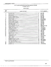 30" Floor Supported Elec Basic Body Page 2 parts for Frigidaire Range 4447A from AppliancePartsPros.com