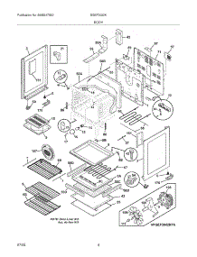 05 - Body parts for Frigidaire Range BGEF3032KBB from AppliancePartsPros.com
