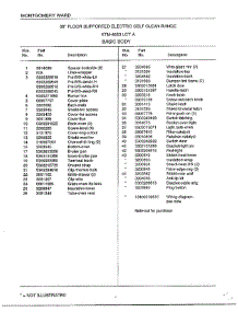 Basic Body Page 2 parts for Frigidaire Range 4853A from AppliancePartsPros.com