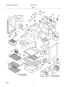 05 - Body parts for Frigidaire Range BGEF3042KFA from AppliancePartsPros.com