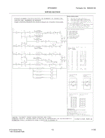 11 - Wiring Diagram parts for Frigidaire Range BFES368ES1 from AppliancePartsPros.com