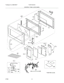 05 - Control Panel,Door,Misc. parts for Frigidaire Microwave PLMVZ169HCA from AppliancePartsPros.com