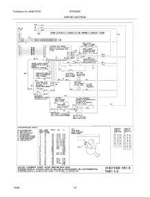 12 - Wiring Diagram parts for Frigidaire Range BFES368EC4 from AppliancePartsPros.com