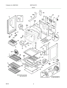 05 - Body parts for Frigidaire Range BGEF3042KFC from AppliancePartsPros.com