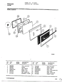 Frigidaire - Range Page 4 parts for Frigidaire Range 2221 from AppliancePartsPros.com