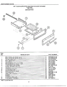 30` Floor Broiler Pan parts for Frigidaire Range 2408A from AppliancePartsPros.com