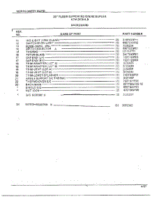 30" Floor / Backguard Page 2 parts for Frigidaire Range 2478A from AppliancePartsPros.com