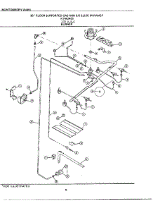 30` Floor Burner parts for Frigidaire Range 2408A from AppliancePartsPros.com