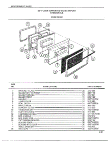 30" Floor / Oven Door parts for Frigidaire Range 2478A from AppliancePartsPros.com