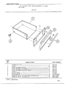 Utility parts for Frigidaire Range 8488A from AppliancePartsPros.com