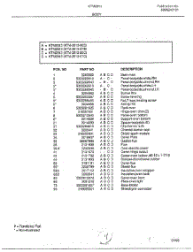 Body Page 2 parts for Frigidaire Range 2813-80B from AppliancePartsPros.com