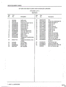 Burner Page 2 parts for Frigidaire Range 2822A from AppliancePartsPros.com