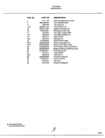 Backguard Page 2 parts for Frigidaire Range 2853 from AppliancePartsPros.com