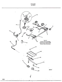 Burner parts for Frigidaire Range 2853 from AppliancePartsPros.com