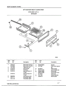 Broiler parts for Frigidaire Range 2841A from AppliancePartsPros.com
