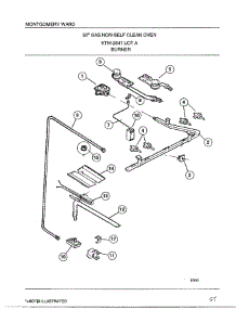 Burner parts for Frigidaire Range 2841A from AppliancePartsPros.com