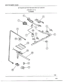 Burner parts for Frigidaire Range 2813A from AppliancePartsPros.com