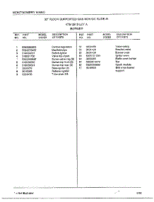 Burner Page 2 parts for Frigidaire Range 2813A from AppliancePartsPros.com