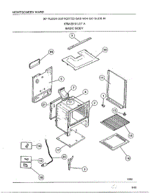 Basic Body parts for Frigidaire Range 2813A from AppliancePartsPros.com