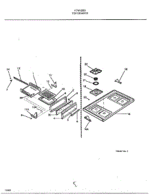 Top / Drawer parts for Frigidaire Range 2853 from AppliancePartsPros.com