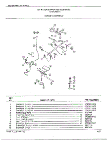 30" Floor / Burner Assy parts for Frigidaire Range 2468A from AppliancePartsPros.com