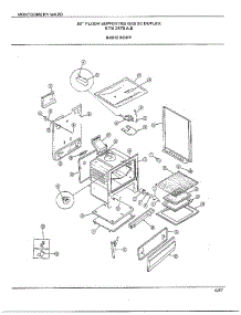 30" Floor / Basic Body parts for Frigidaire Range 2478A from AppliancePartsPros.com
