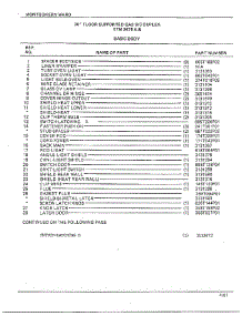 30" Floor / Basic Body Page 2 parts for Frigidaire Range 2478A from AppliancePartsPros.com