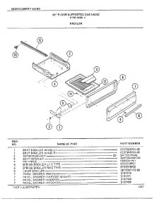 30` Floor / Broiler parts for Frigidaire Range 2468A from AppliancePartsPros.com