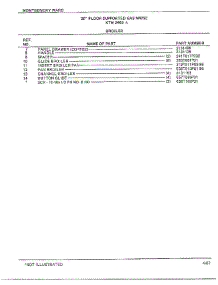 30` Floor / Broiler Page 2 parts for Frigidaire Range 2468A from AppliancePartsPros.com